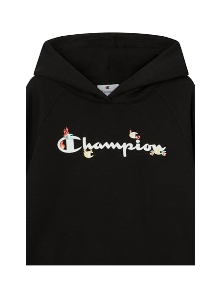 Sudadera negra Champion negra JR