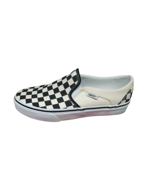 Zapatilla de Moda para MUJER VANS ASHER CUADROS BEIS-NEGGRO