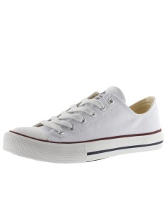 Zapatilla de Moda para MUJER VICTORIA LONA BAJA BLANCA