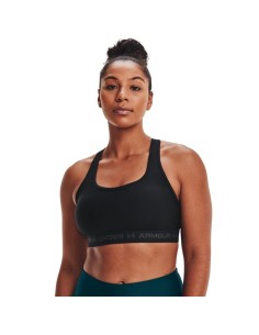 Top sujetador negro Under Armour negro mujer 2