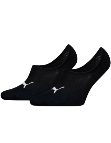 Calcetienes invisible negro Puma negro 2 pares