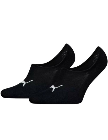 Calcetienes invisible negro Puma negro 2 pares
