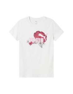 Camiseta Blanca PUMA CAMISETA ESS+ FLOREAL LOGO GRAPHIC TEE 2