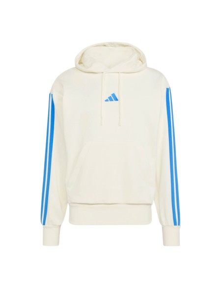 SUDADERA BLANCA ADIDAS M 3S FT HD KD4901 HOMBRE