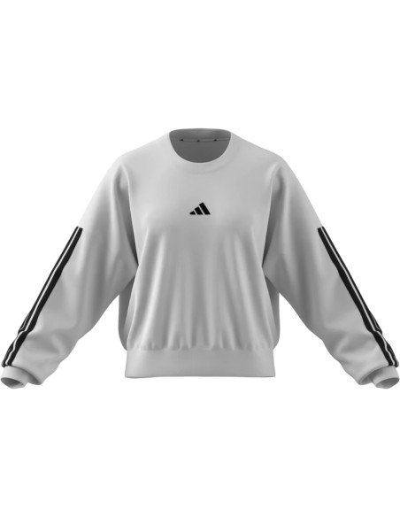 Sudadera Adidas  (Manga Larga)  W 3S FT SWT- BLANCO-MUJER