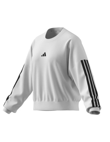 Sudadera Adidas  (Manga Larga)  W 3S FT SWT- BLANCO-MUJER