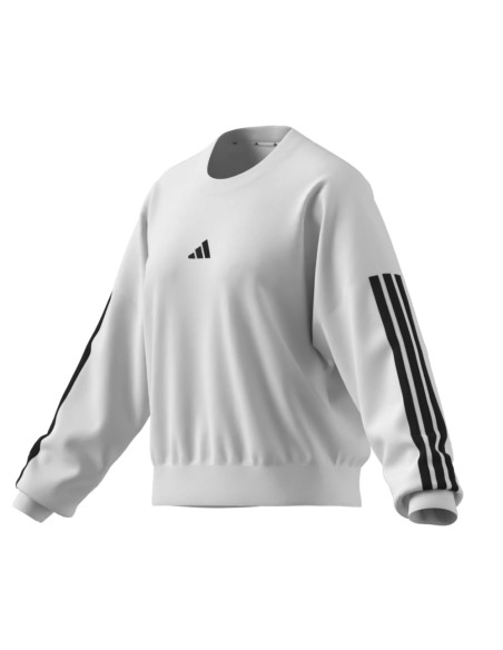Sudadera Adidas  (Manga Larga)  W 3S FT SWT- BLANCO-MUJER