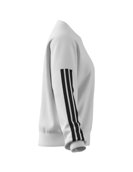 Sudadera Adidas  (Manga Larga)  W 3S FT SWT- BLANCO-MUJER