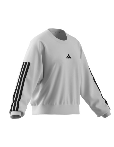 Sudadera Adidas  (Manga Larga)  W 3S FT SWT- BLANCO-MUJER