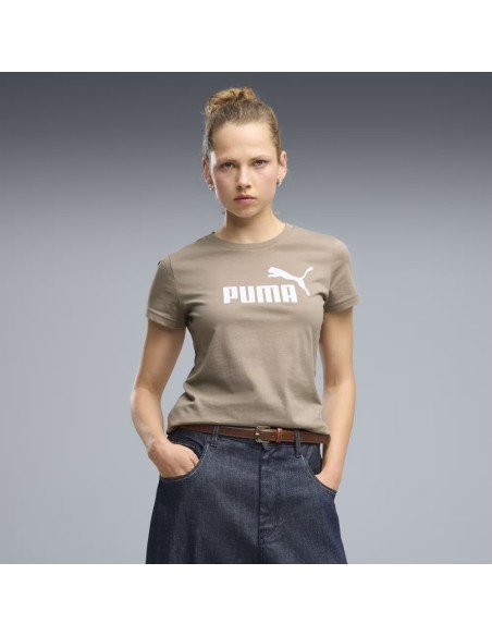 Camiseta Gris Puma ESS No. 1 Logo Tee