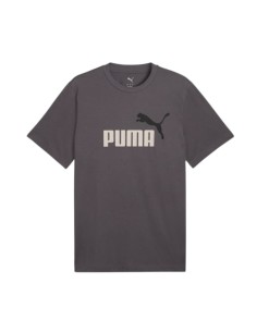 Camiseta Gris Puma ESS 2 COLOR No. 1 Logo Tee manga corta