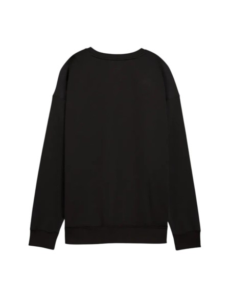Sudadera Negra PUMA ESS SMALL NO 1 LOGO RELAXED CREW FL