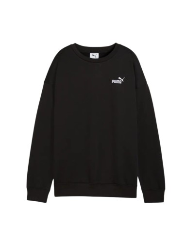 Sudadera Negra PUMA ESS SMALL NO 1 LOGO RELAXED CREW FL
