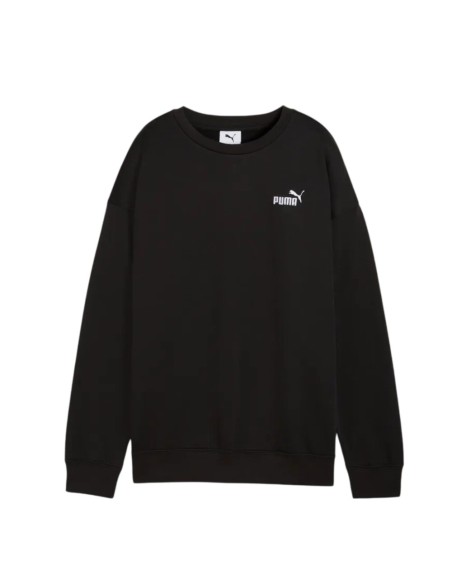 Sudadera Negra PUMA ESS SMALL NO 1 LOGO RELAXED CREW FL