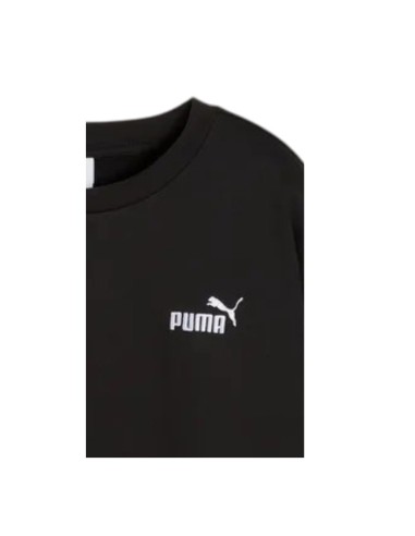 Sudadera Negra PUMA ESS SMALL NO 1 LOGO RELAXED CREW FL