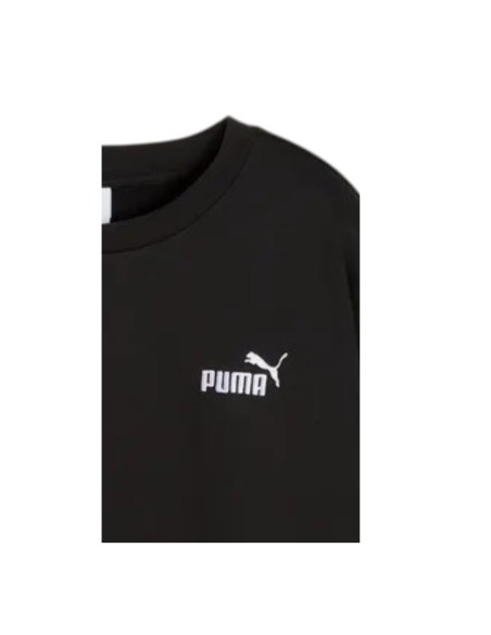 Sudadera Negra PUMA ESS SMALL NO 1 LOGO RELAXED CREW FL