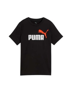 Camiseta Negra PUMA ESS 2 COLOR NO 1 LOGO TEE B 2