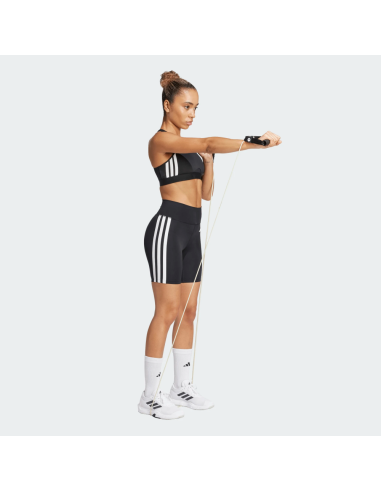 Malla Corta Negra Adidas-OPT ESS 3S S-JD6536 NEGRO-MUJER Fitness
