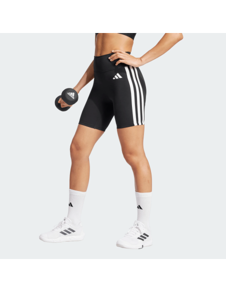 Malla Corta Negra Adidas-OPT ESS 3S S-JD6536 NEGRO-MUJER Fitness