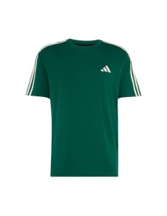 Camiseta Verde ADIDAS Essentials 3-Stripes Single Jersey Left Chest Branded T-Shirt