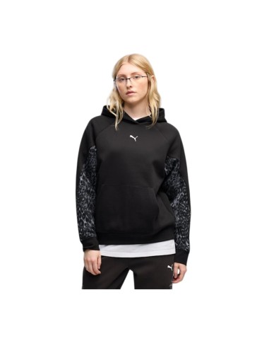 Sudadera Negra Puma SPORT ANIMAL Standard Hoodie FL