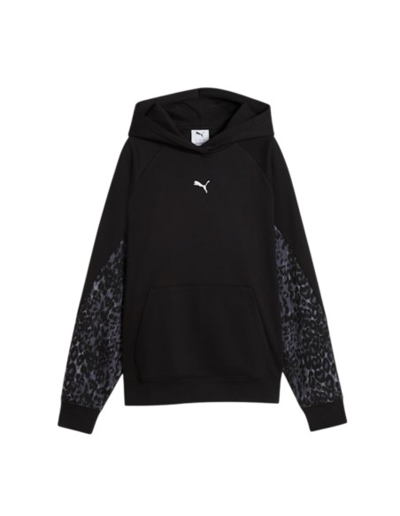 Sudadera Negra Puma SPORT ANIMAL Standard Hoodie FL