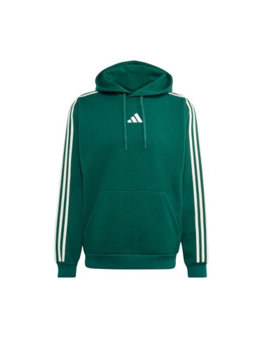 Sudadera Verde ADIDAS Essentials 3-Stripes Fleece Hoodie