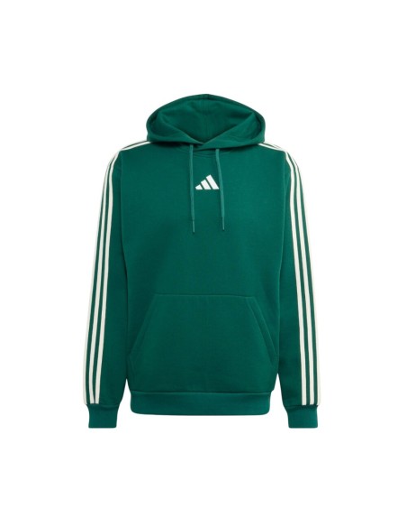 Sudadera Verde ADIDAS Essentials 3-Stripes Fleece Hoodie