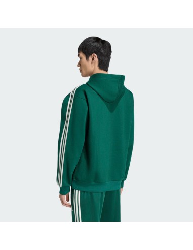Sudadera Verde ADIDAS Essentials 3-Stripes Fleece Hoodie