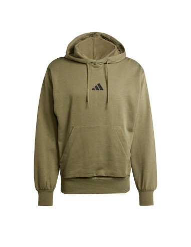 Sudadera Adidas-M FEELCOZY HD-JE3799 VERDE OSCURO-HOMBRE
