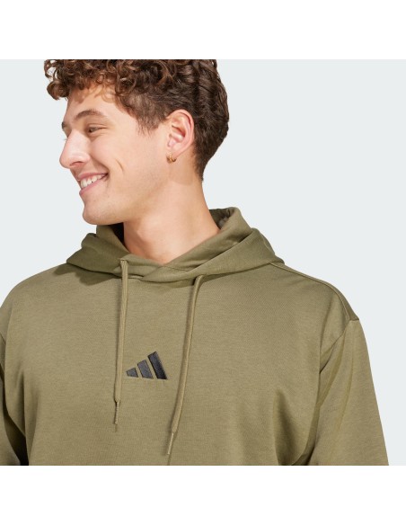 Sudadera Adidas-M FEELCOZY HD-JE3799 VERDE OSCURO-HOMBRE