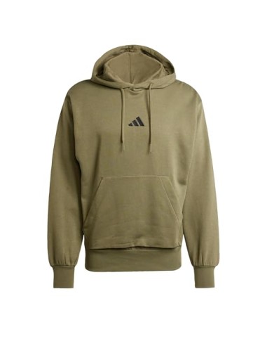 Sudadera Adidas-M FEELCOZY HD-JE3799 VERDE OSCURO-HOMBRE