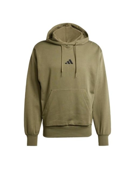 Sudadera Adidas-M FEELCOZY HD-JE3799 VERDE OSCURO-HOMBRE
