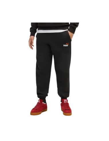Pantalón chandal negro PUMA ESS 2 COLOR No. 1 Logo Sweatpants FL B para niño