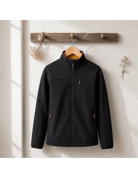 Sofshell Negro Regatta Moutdale Black para hombre
