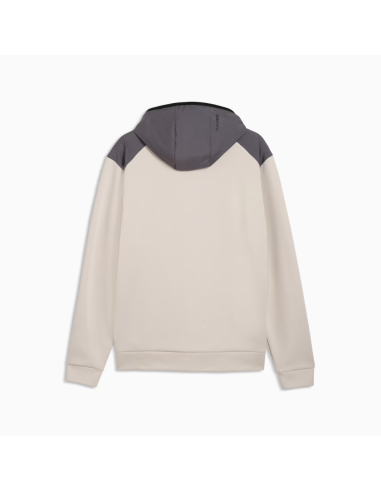 Sudadera Beige Puma PUMATECH Material Mix Full-Zip Hoodie DK