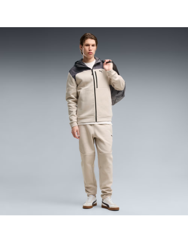 Sudadera Beige Puma PUMATECH Material Mix Full-Zip Hoodie DK