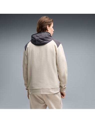 Sudadera Beige Puma PUMATECH Material Mix Full-Zip Hoodie DK