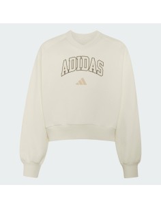 Sudadera Blanca Adidas Seasonals Collegiate Typography V-neck Junior Girls 2
