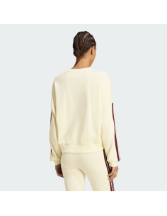 Sudadera Beige Adidas ESSENTIALS 3-STRIPES FRENCH TERRY SWEATSHIRT
