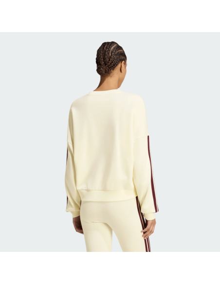 Sudadera Beige Adidas ESSENTIALS 3-STRIPES FRENCH TERRY SWEATSHIRT