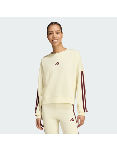 Sudadera Beige Adidas ESSENTIALS 3-STRIPES FRENCH TERRY SWEATSHIRT