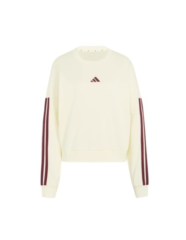 Sudadera Beige Adidas ESSENTIALS 3-STRIPES FRENCH TERRY SWEATSHIRT