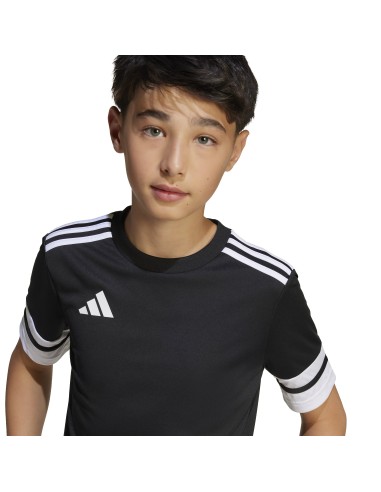 Camiseta de equipos Adidas-SQUA25 JSY Y-JJ0052 NEGRO-UNISEX JUNIOR