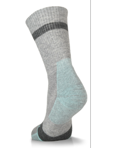 Calcetin Lorpen Gris/turquesa MHMCW MERINO HIKE MIDWEIGHT CREW W
