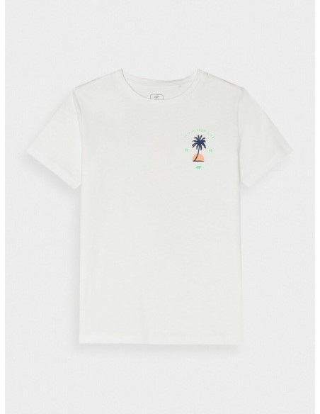 Camiseta manga corta 4F TSHIRT M1130-NIÑO-10S-BLANCO