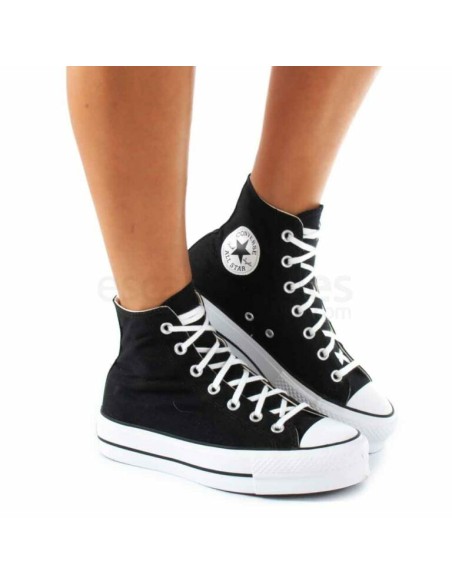 Zapatilla de Moda para MUJER CONVERSE  PLATAFORMA HI NEGRA ALL STAR