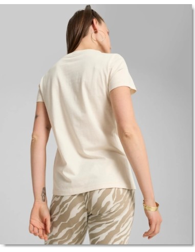 CAMISETA blanca PUMA ESS+ANIMAL Tee alpine snow white 681490-87