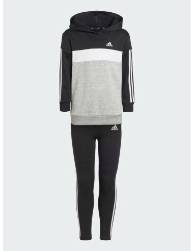Chandal ADIDAS-LG 3S TIB FL TS-IJ6327-NEGRO-UNISEX JUNIOR