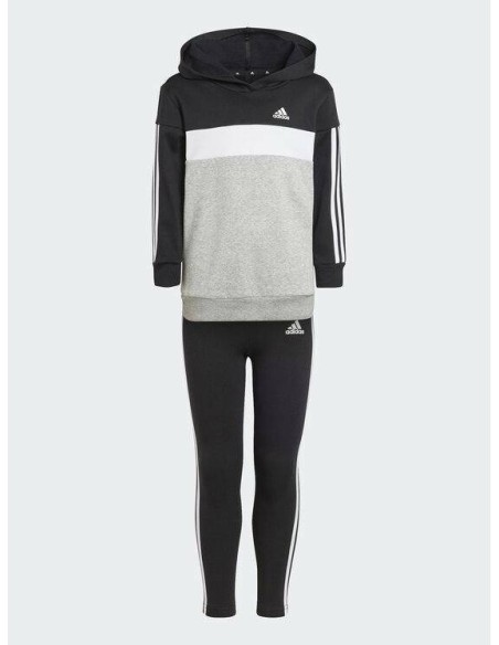 Chandal ADIDAS-LG 3S TIB FL TS-IJ6327-NEGRO-UNISEX JUNIOR